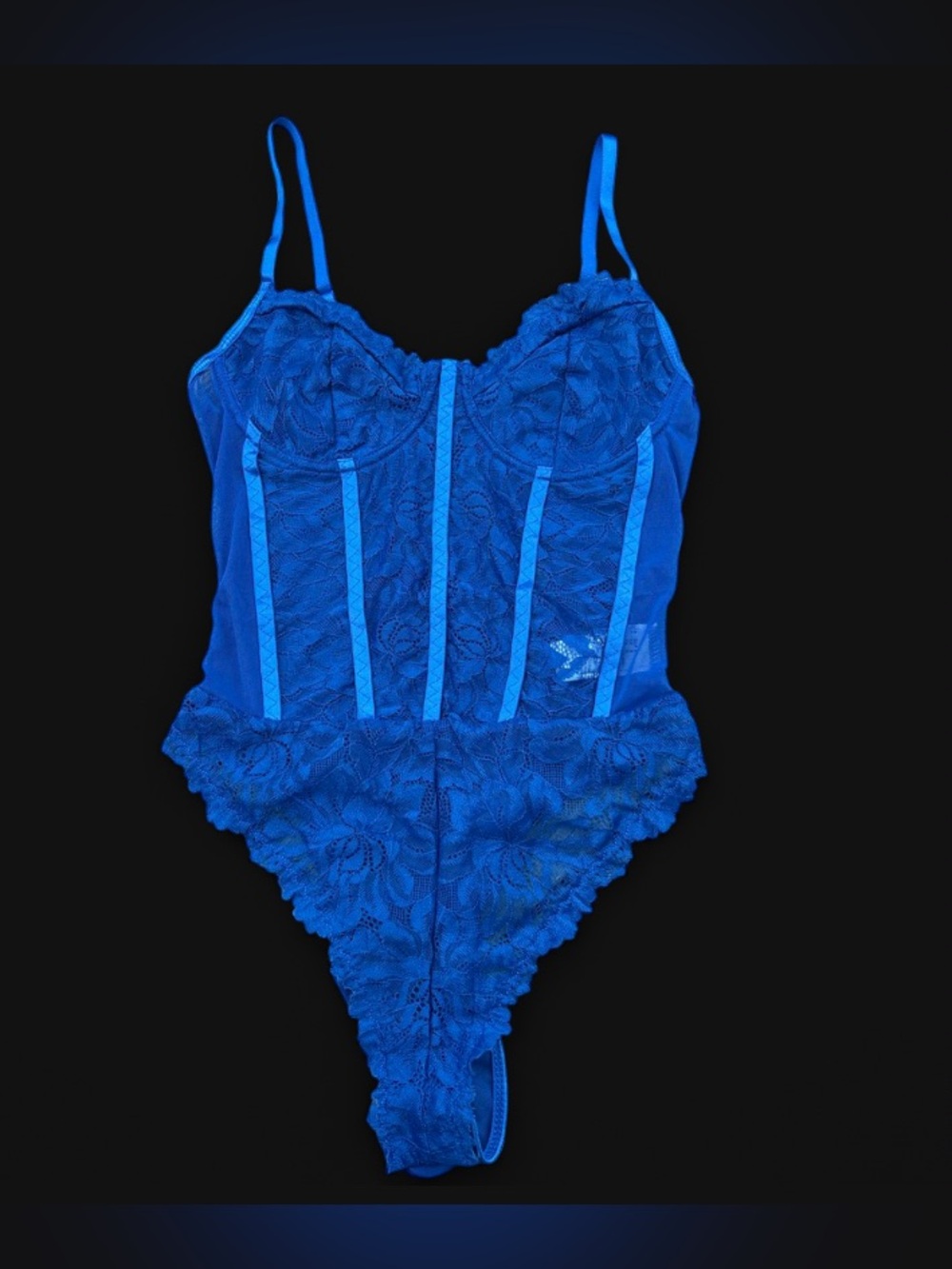 Blue Lace Bodysuit